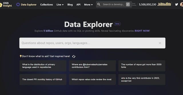 OSS Insight gallery image