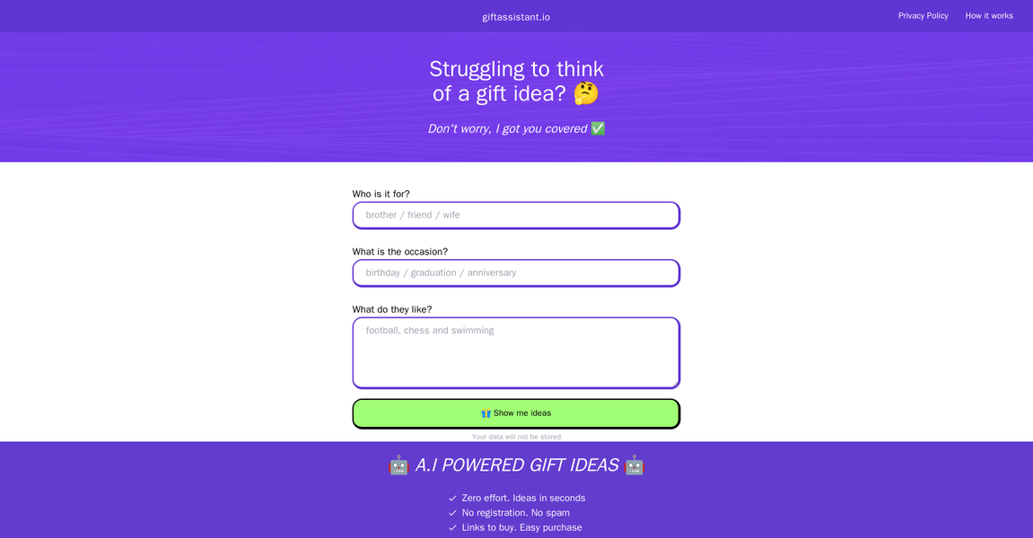 Giftassistant gallery image
