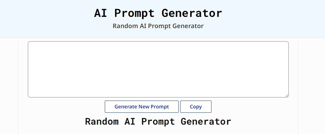 AI Prompt Generator gallery image