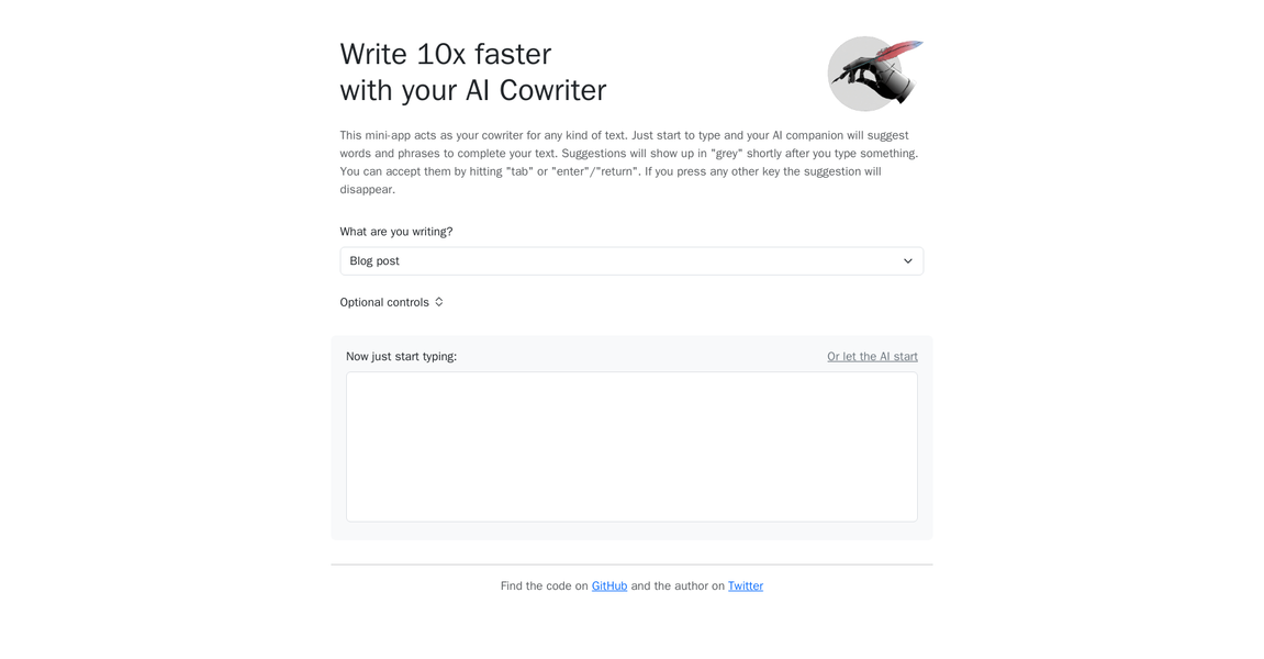 AI Cowriter gallery image