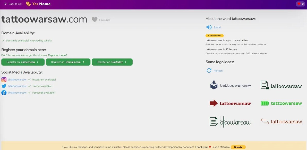 YerName gallery image