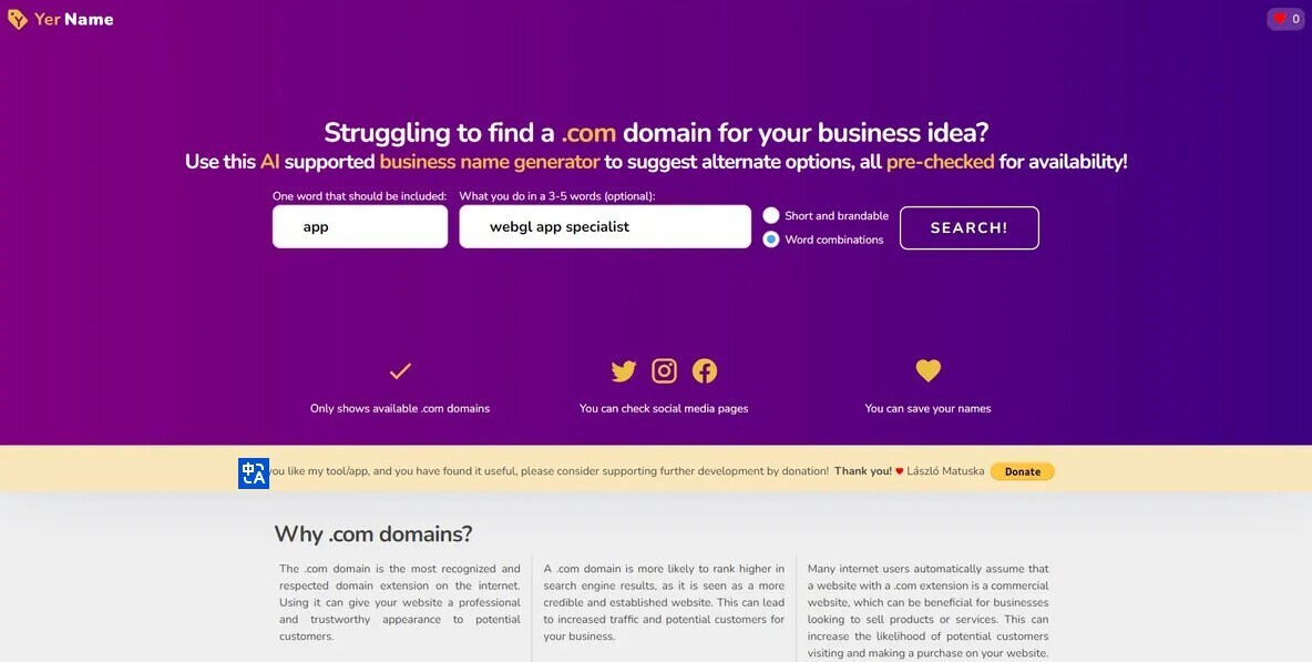 YerName gallery image