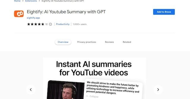 Eightify gallery image