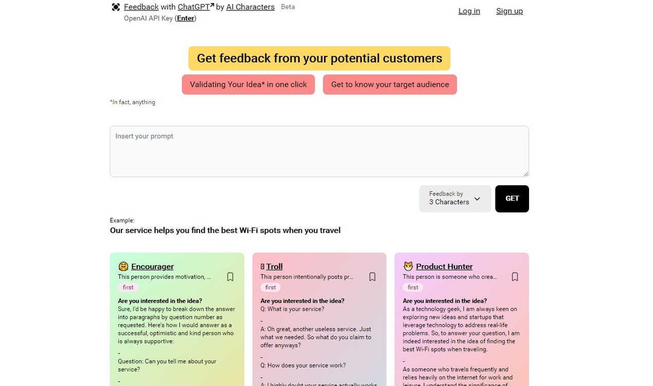 Feedback With ChatGPT By AI Characters gallery image