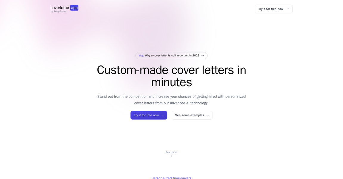 Coverletter.app gallery image
