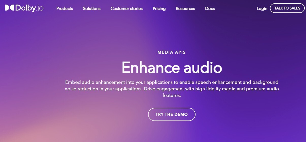 Dolby.io gallery image