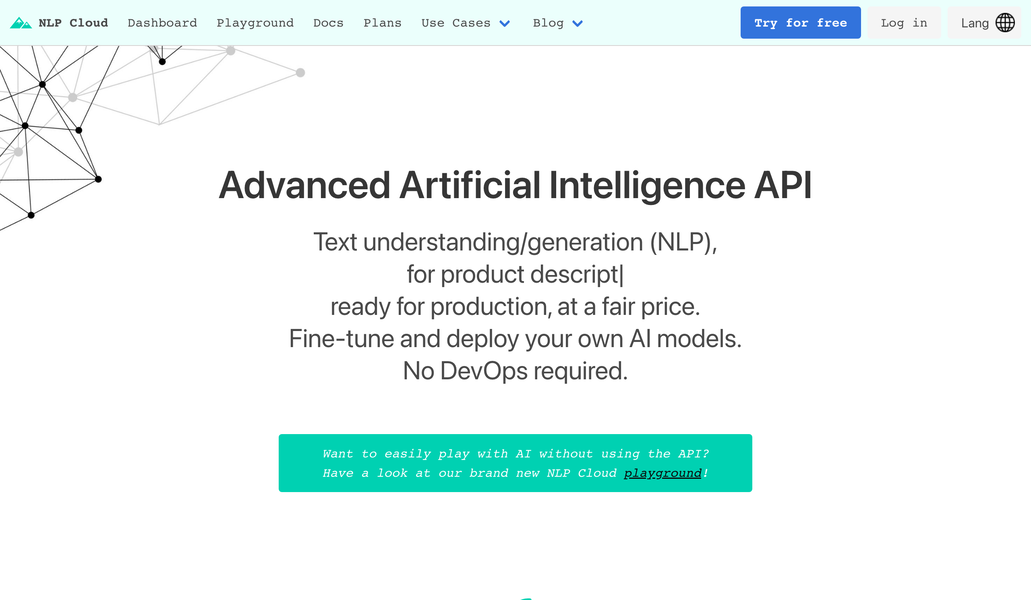 NLP Cloud gallery image