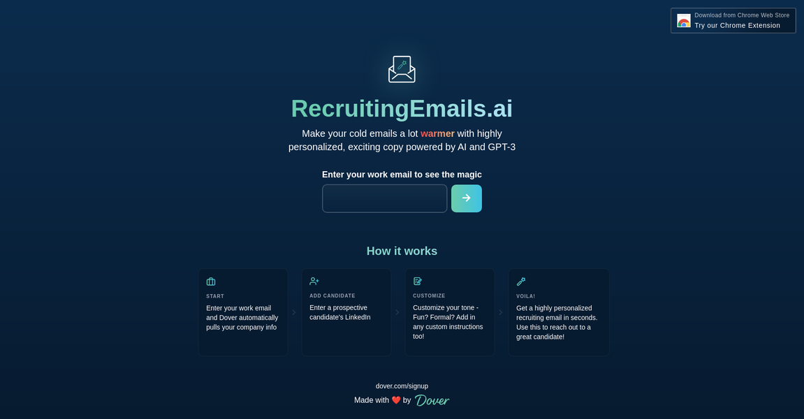 Recruiting Emails AI by Dover gallery image