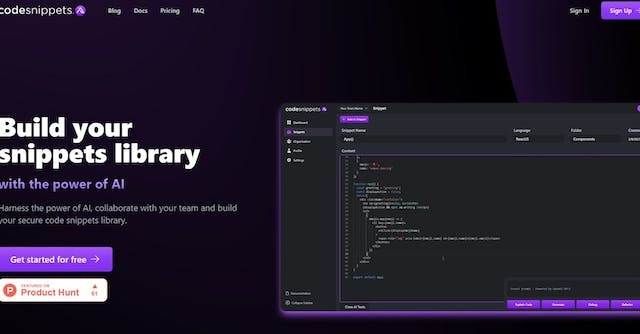 Code Snippets AI gallery image