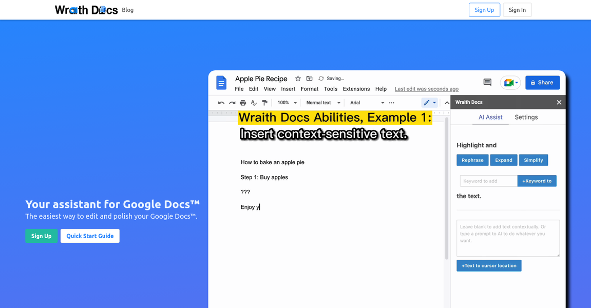 Wraith Docs gallery image