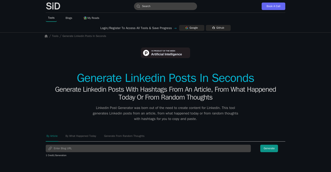 Linkedin Posts Generator gallery image