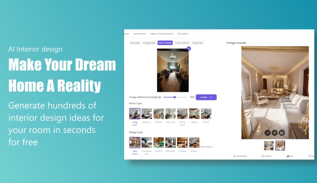 Room Design AI gallery image