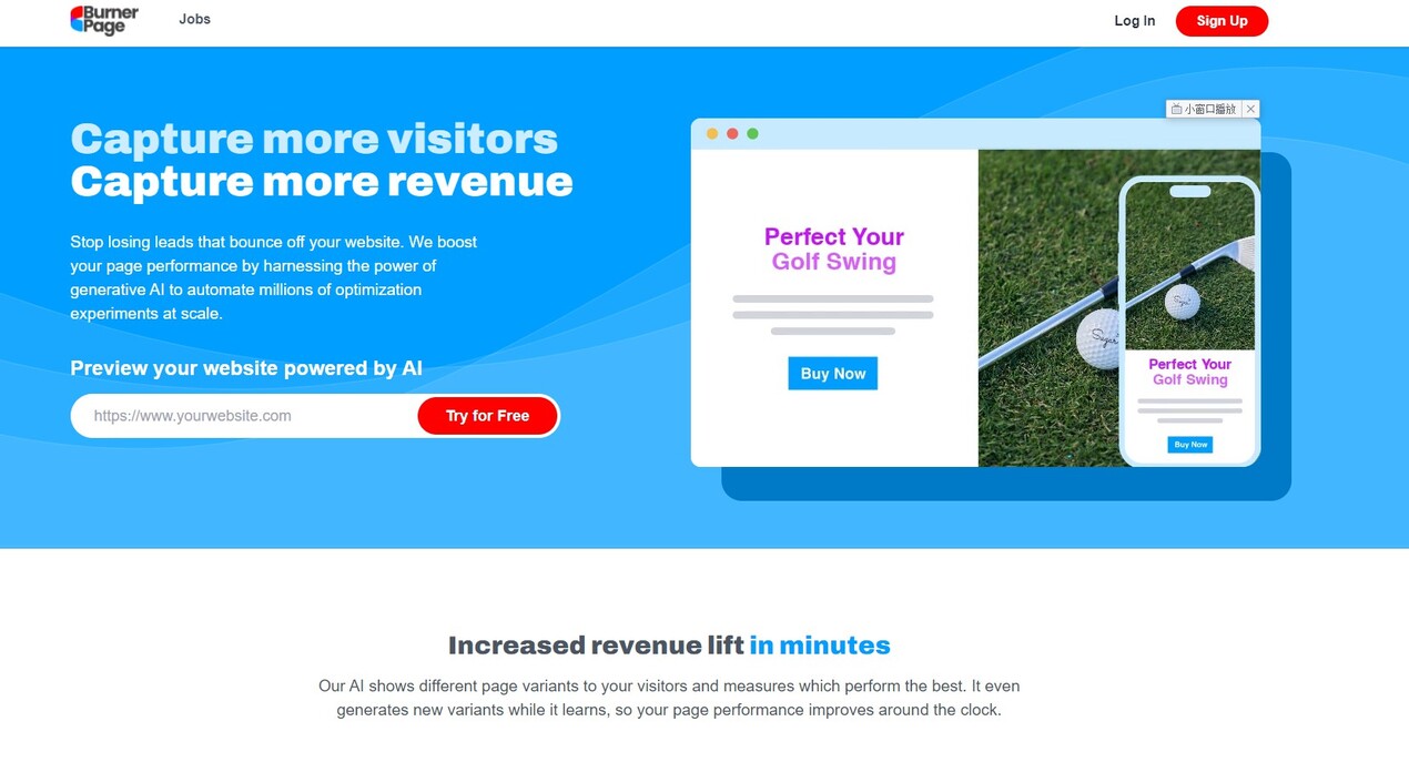 BurnerPage AI Optimization gallery image