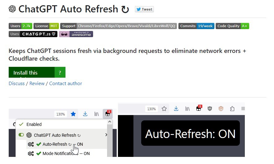 ChatGPT Auto Refresh gallery image