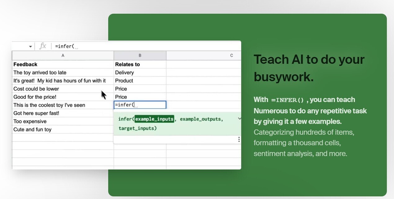Numerous.ai gallery image