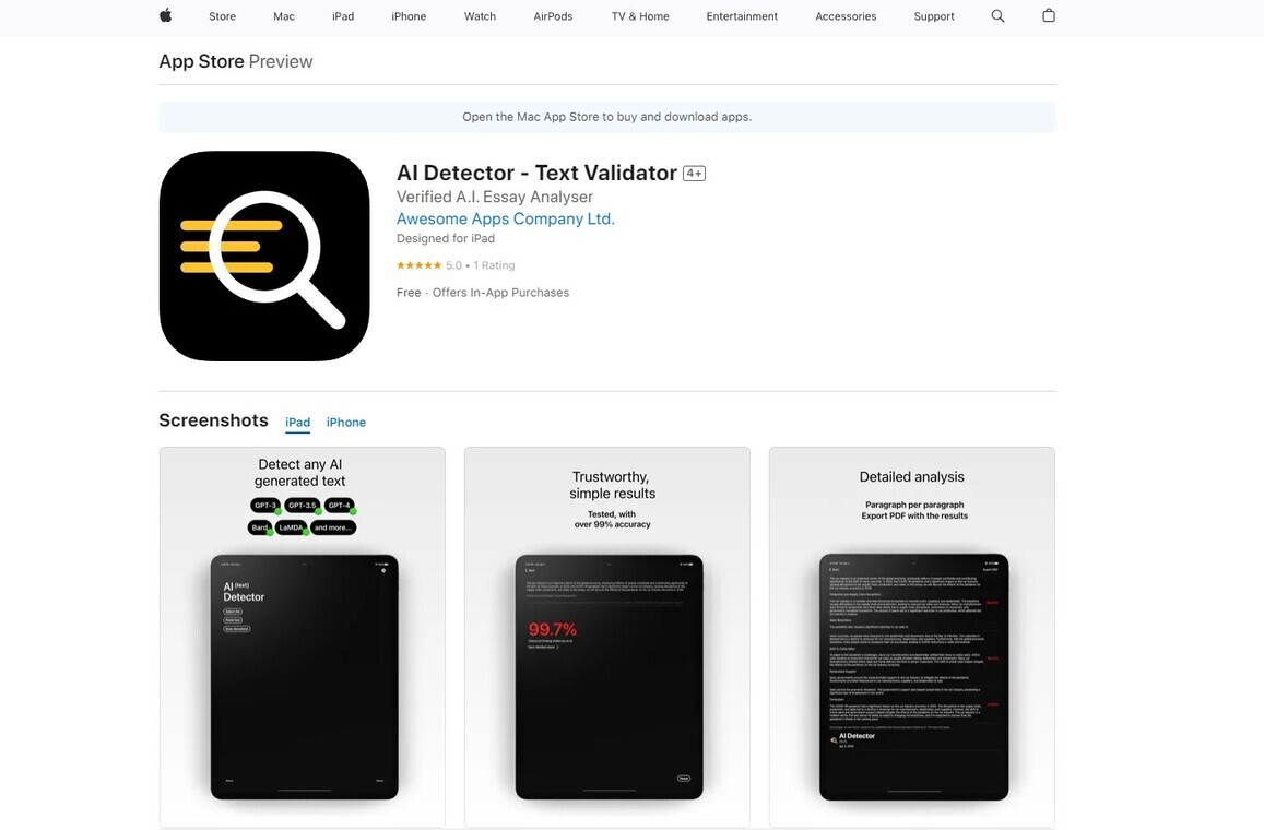 AI Detector - Text Validator gallery image