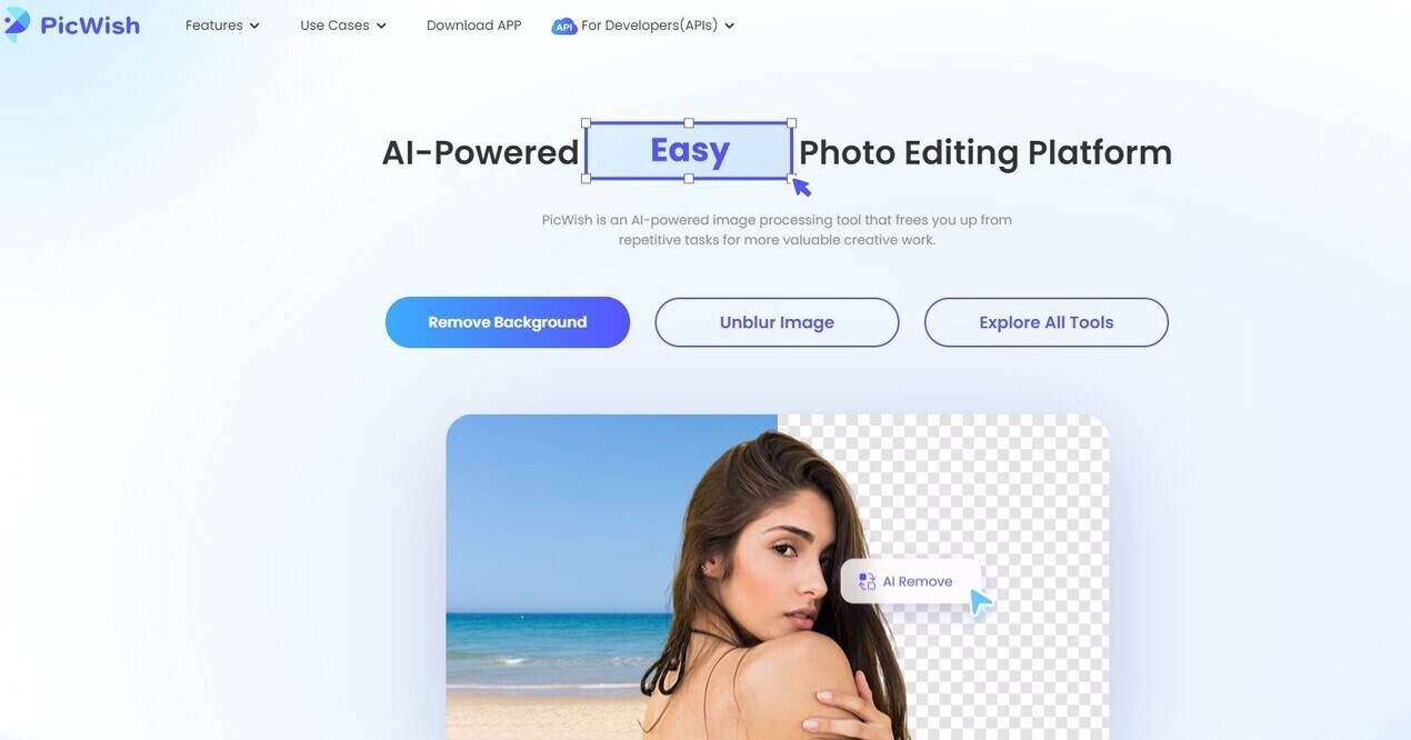 PicWish gallery image