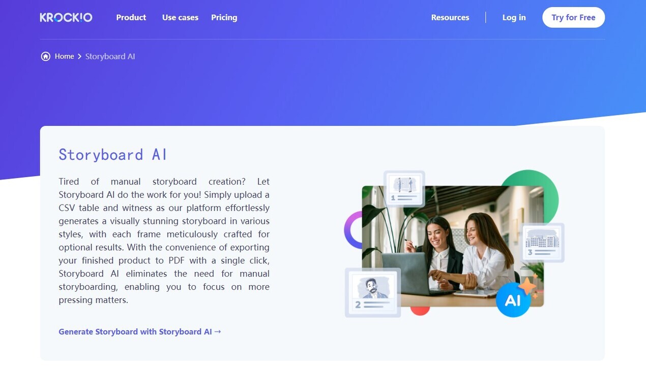 KROCKIO: Storyboard AI gallery image