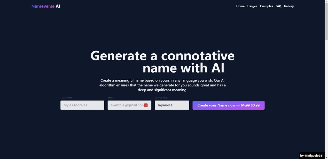 Nameverse AI gallery image