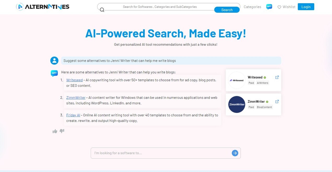 AlternativesGPT gallery image