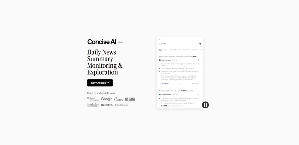 Concise AI gallery image