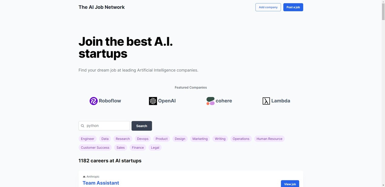 The AI Job Network gallery image