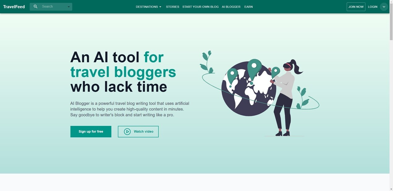 TravelFeed AI Blogger gallery image