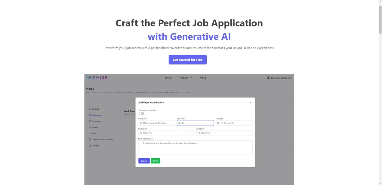 Resumize AI gallery image