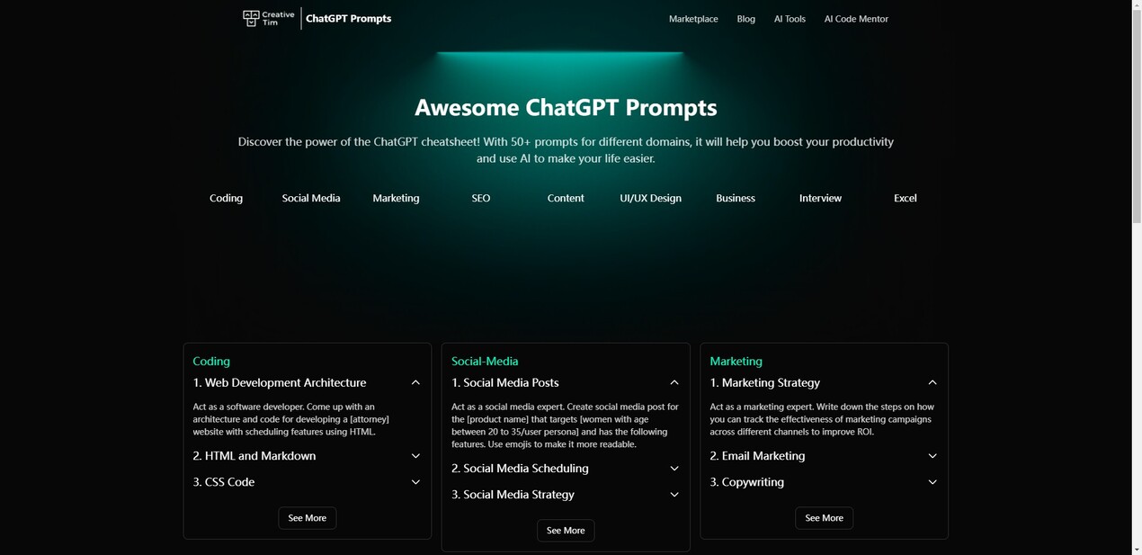 Free ChatGPT Prompts for your Business gallery image