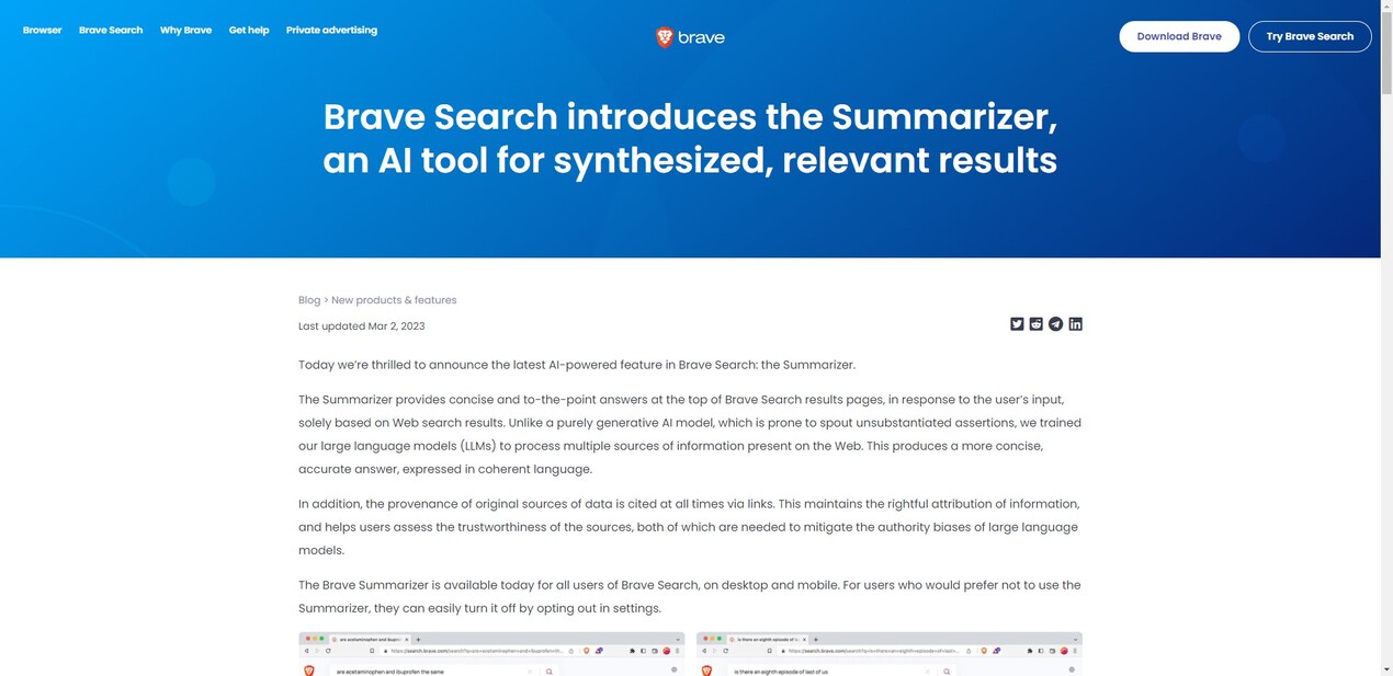 Brave Search Summarizer gallery image
