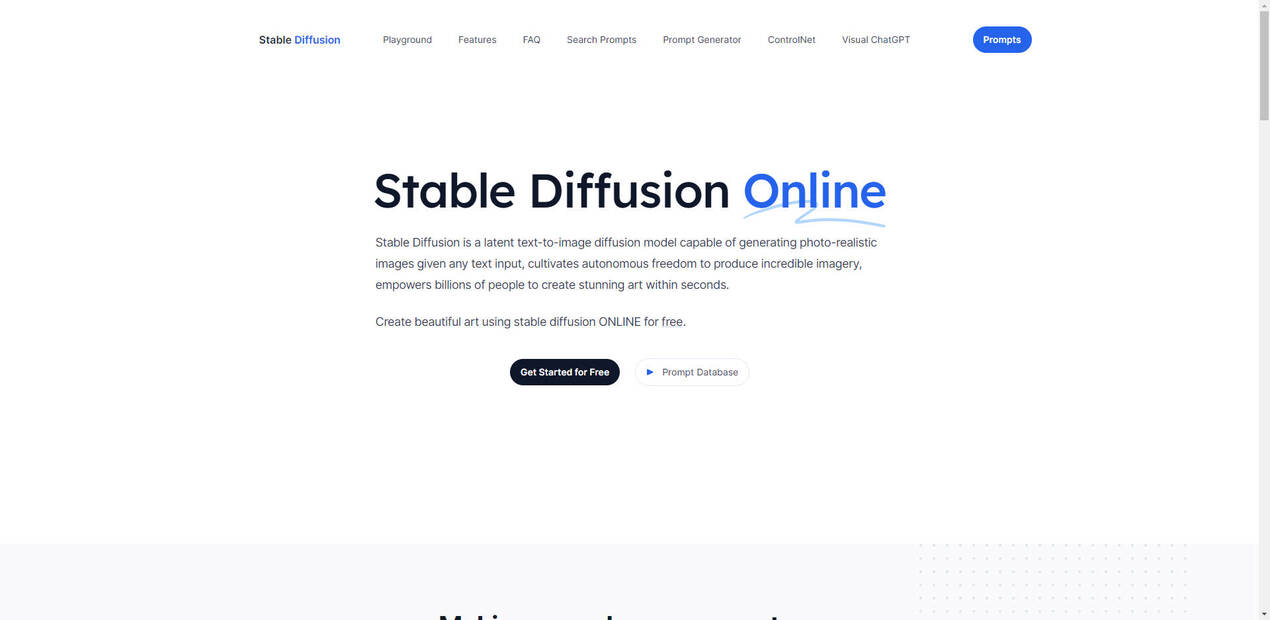 Stable Diffusion Online gallery image