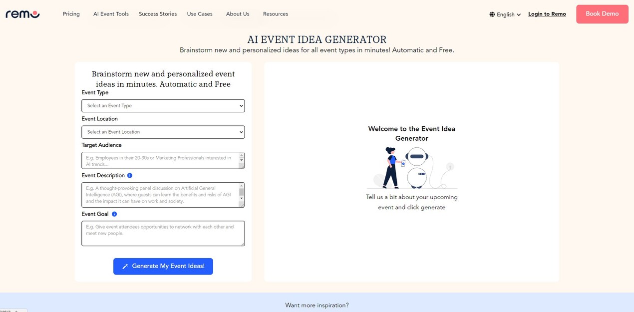 AI Event Idea Generator gallery image