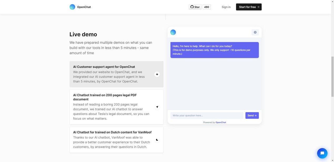 OpenChat gallery image