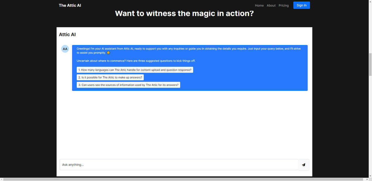 The Attic AI gallery image