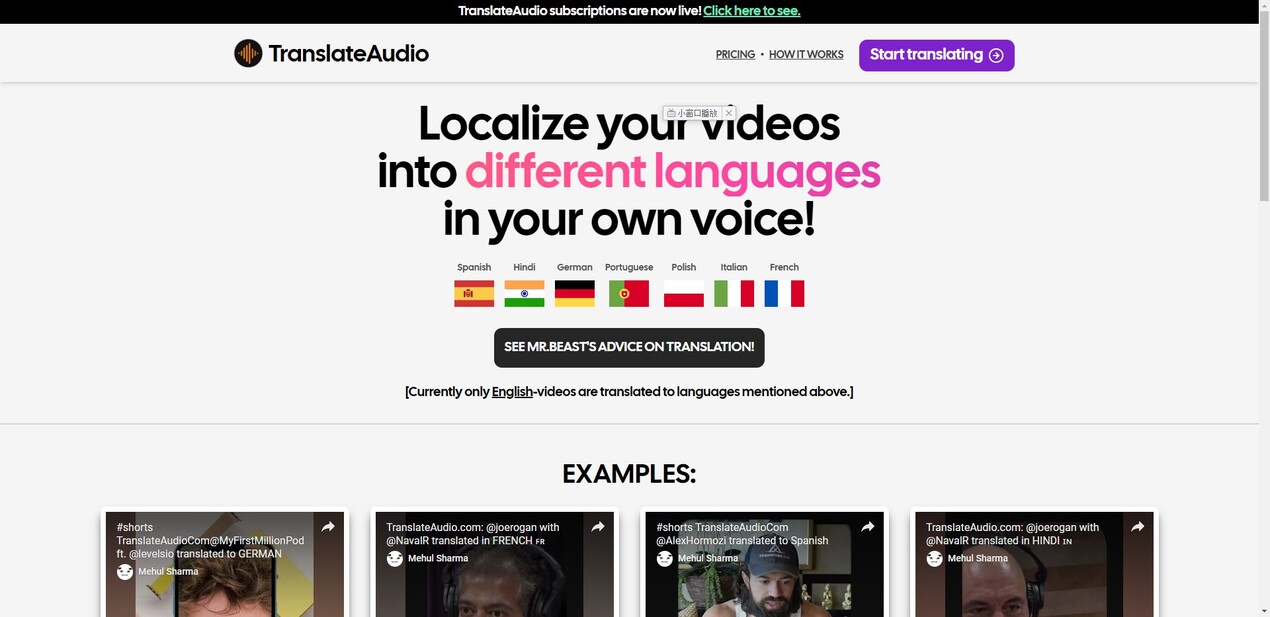 TranslateAudio gallery image