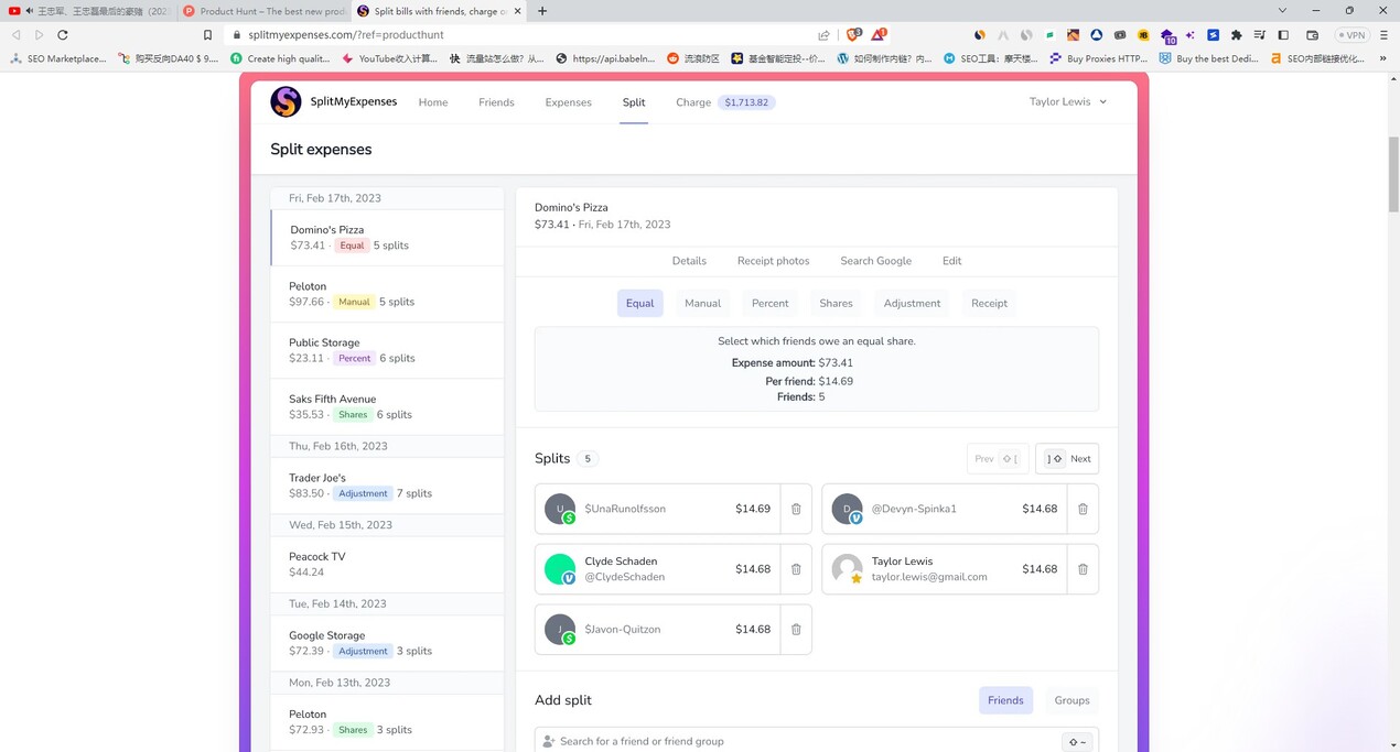 SplitMyExpenses gallery image