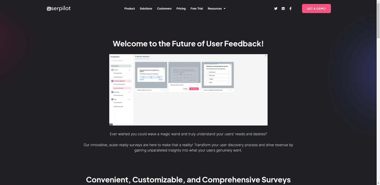 Userpilot Surveys gallery image