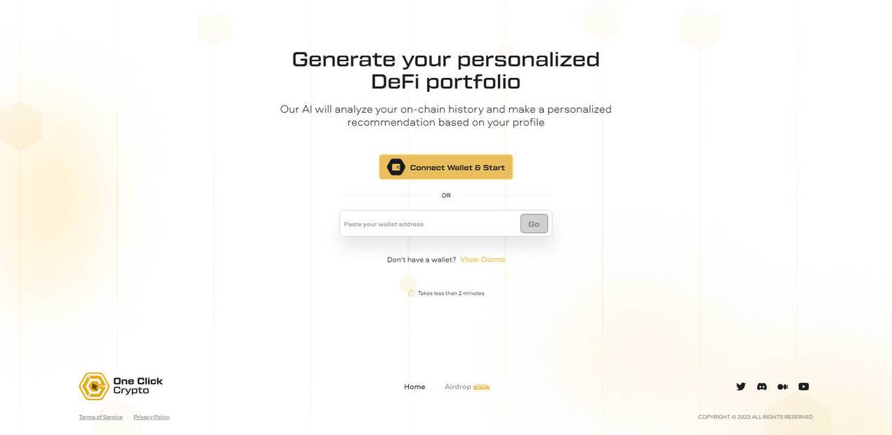 One Click Crypto: AI + DeFi gallery image