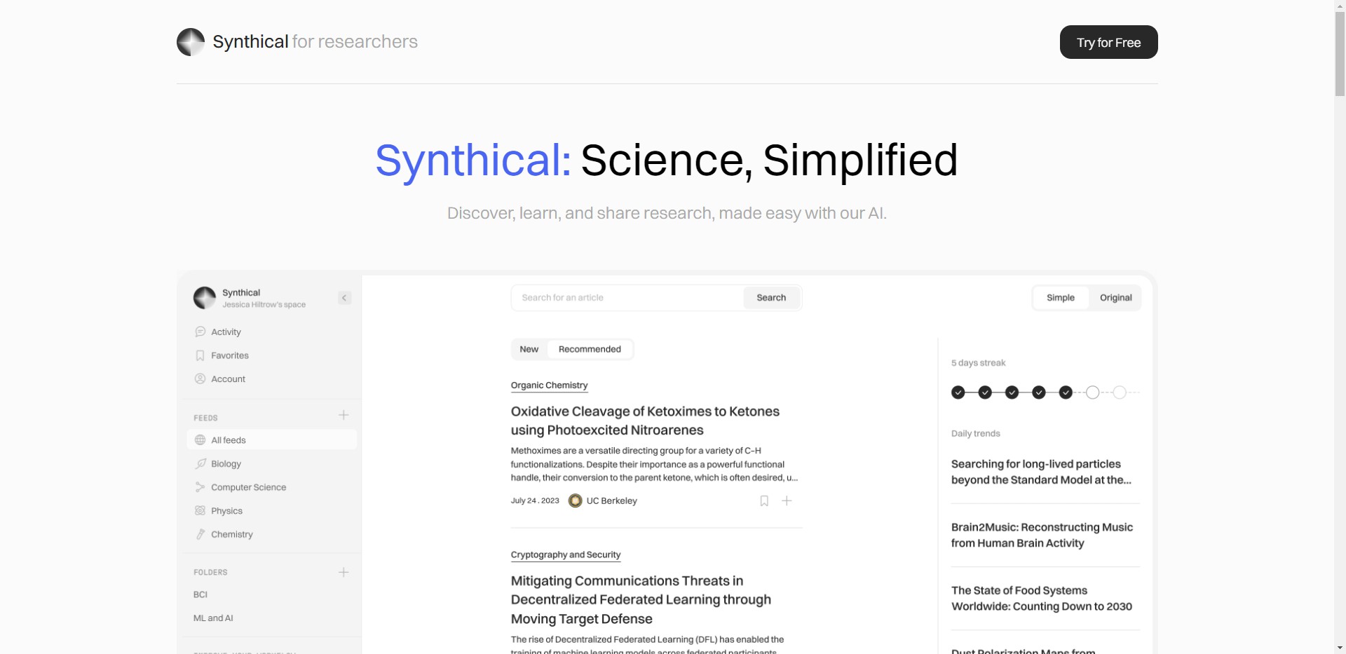 Synthical gallery image