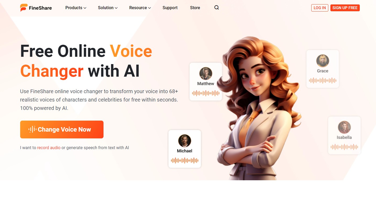 FineShare Online Voice Changer gallery image