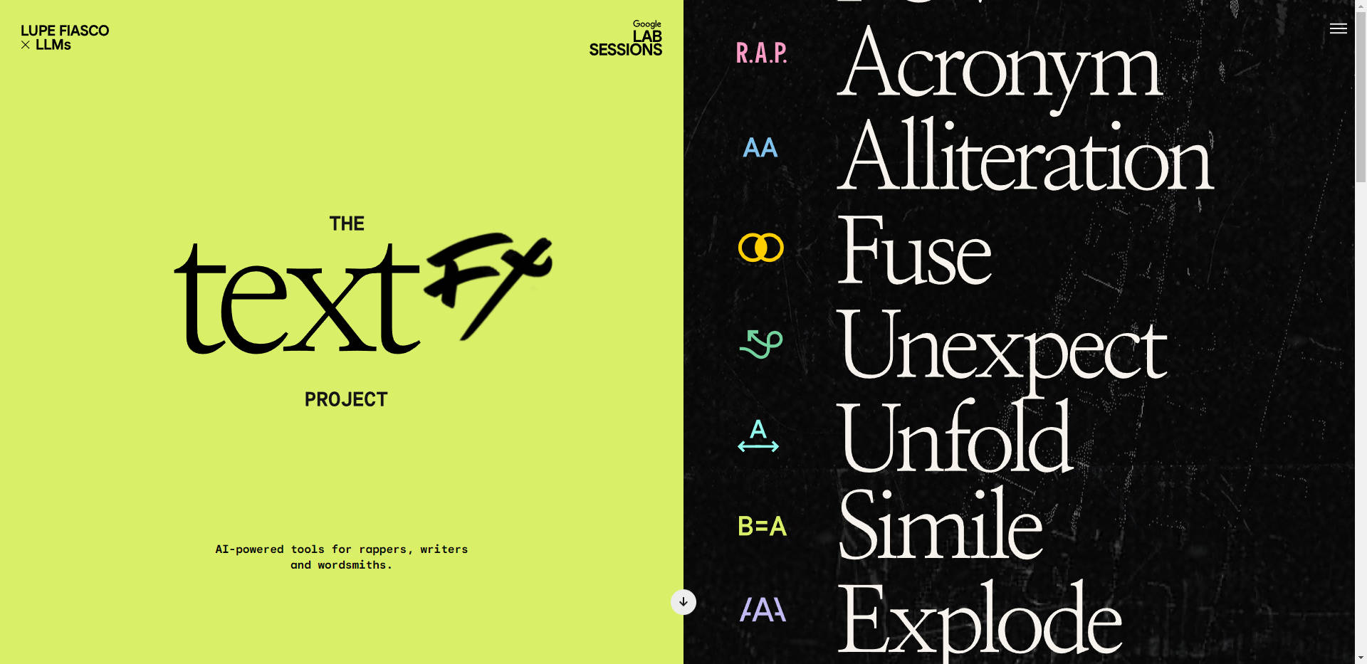 TextFX gallery image