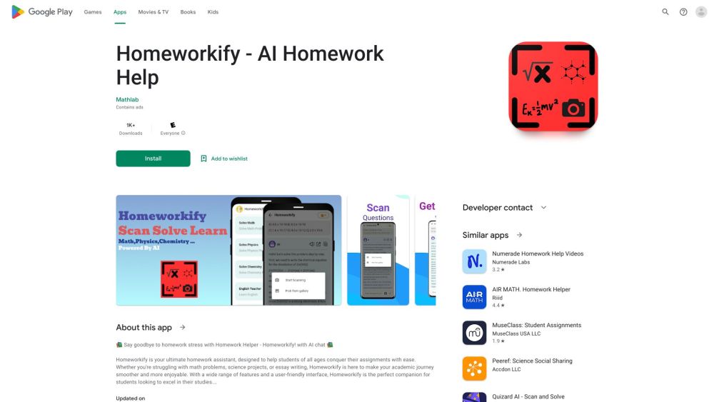Homeworkify AI Homework Scanner & Solver