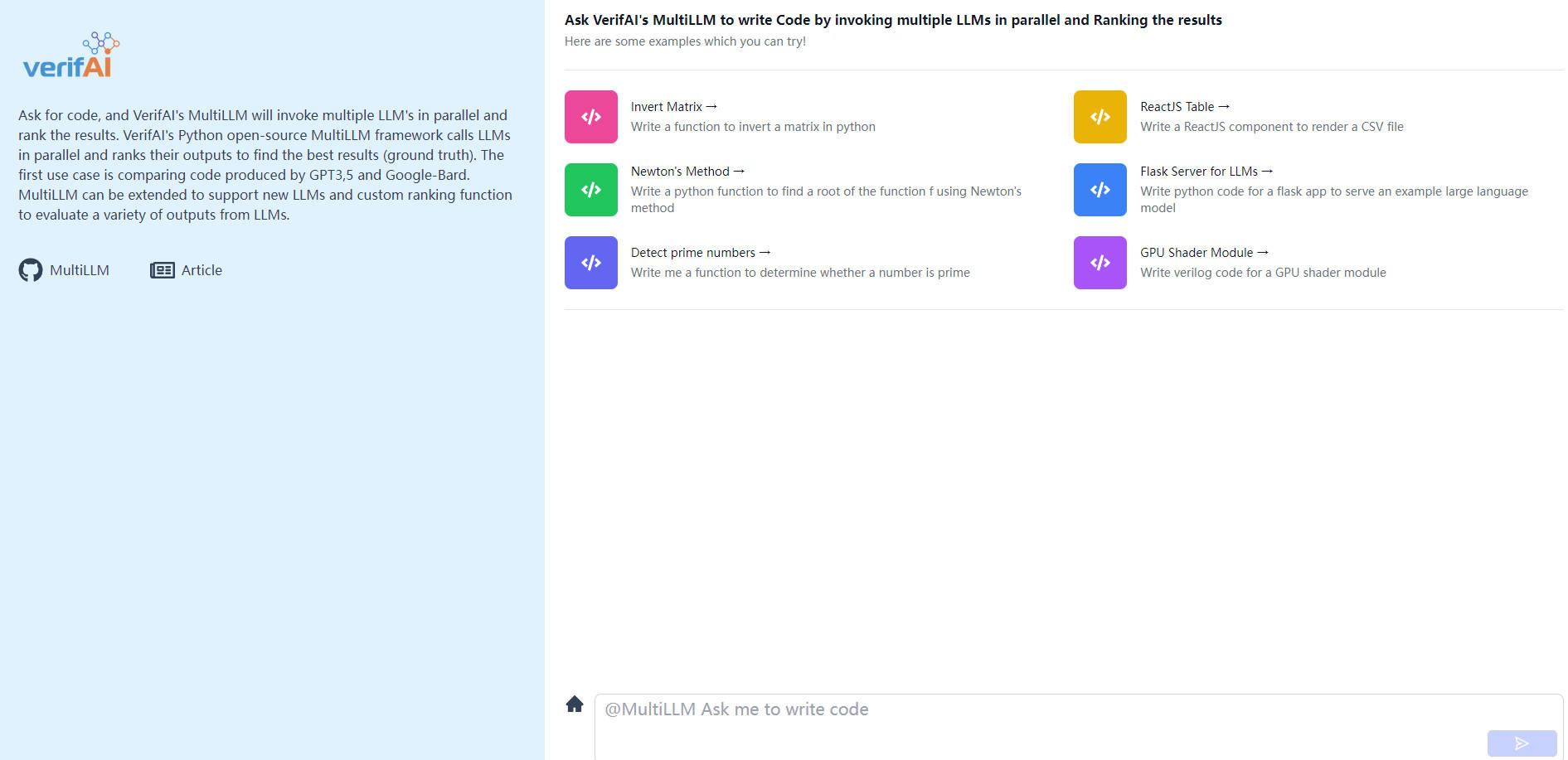 VerifAI's MultiLLM gallery image