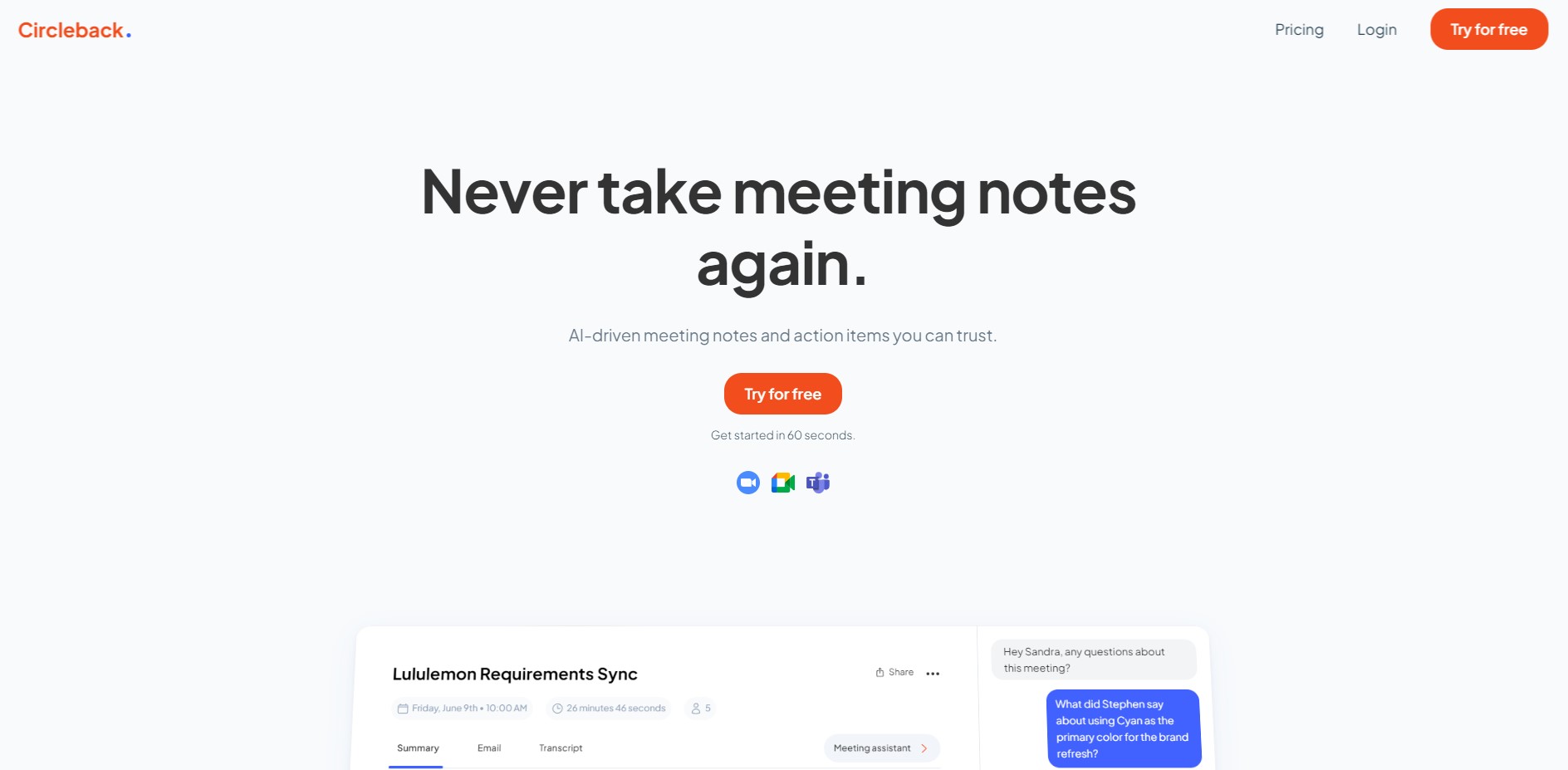 Circleback gallery image