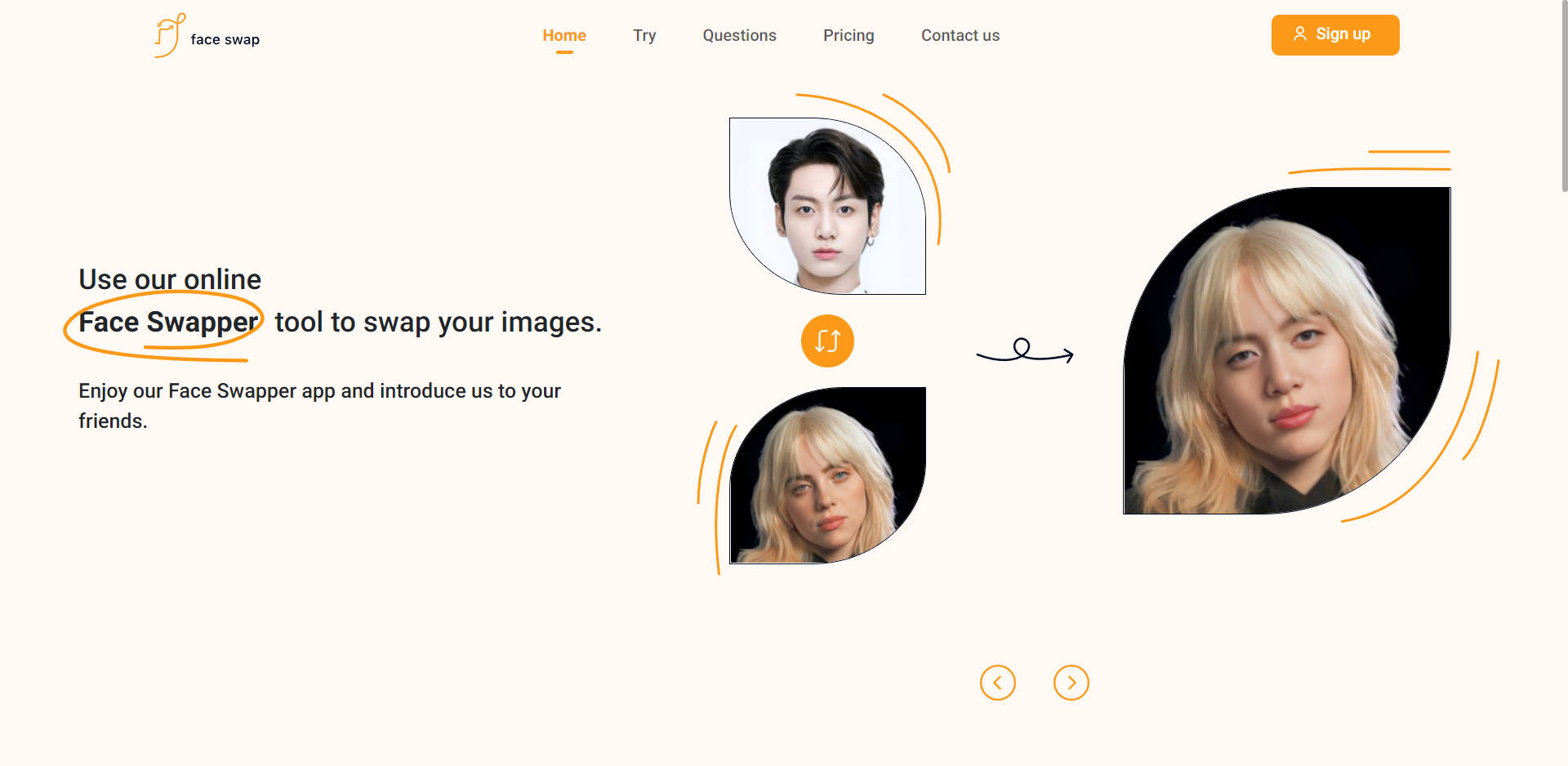 Face Swapper Online gallery image