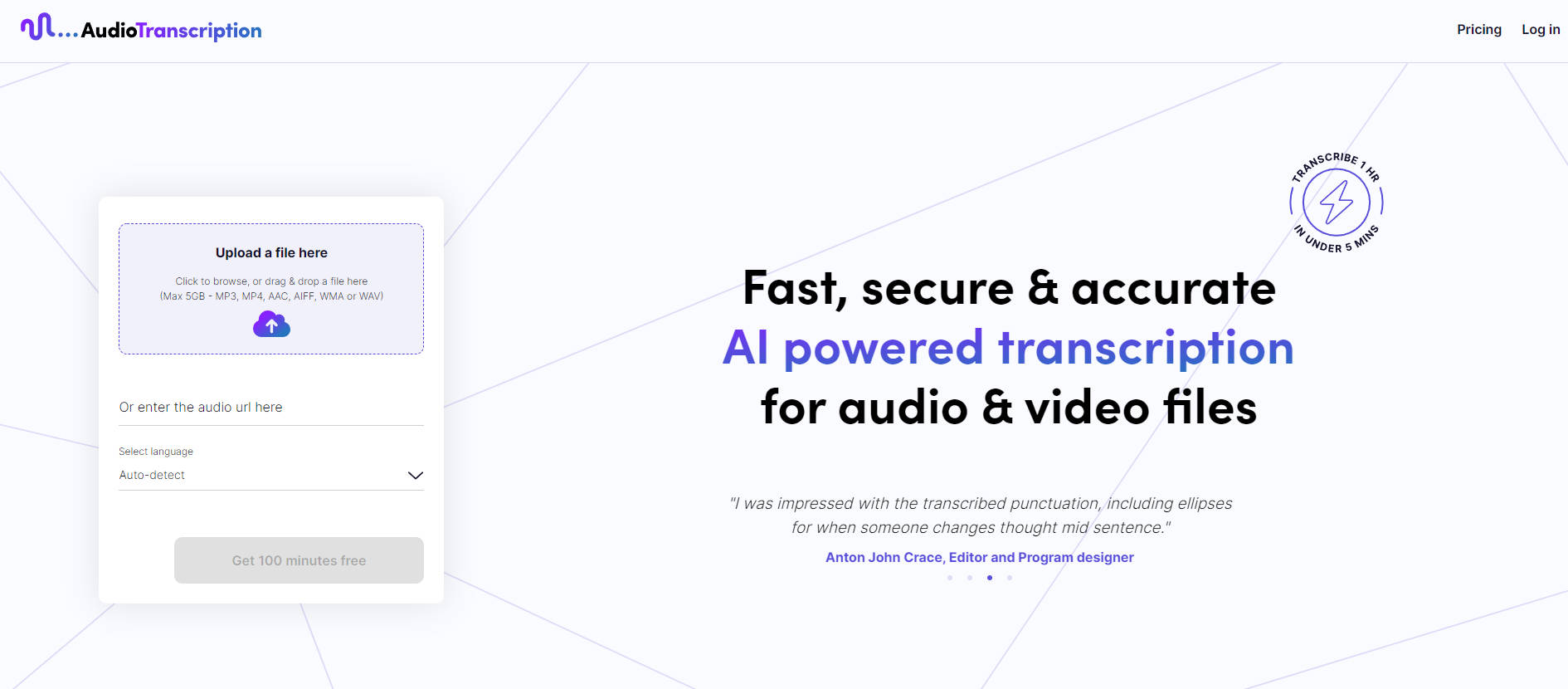 AudioTranscription.ai gallery image