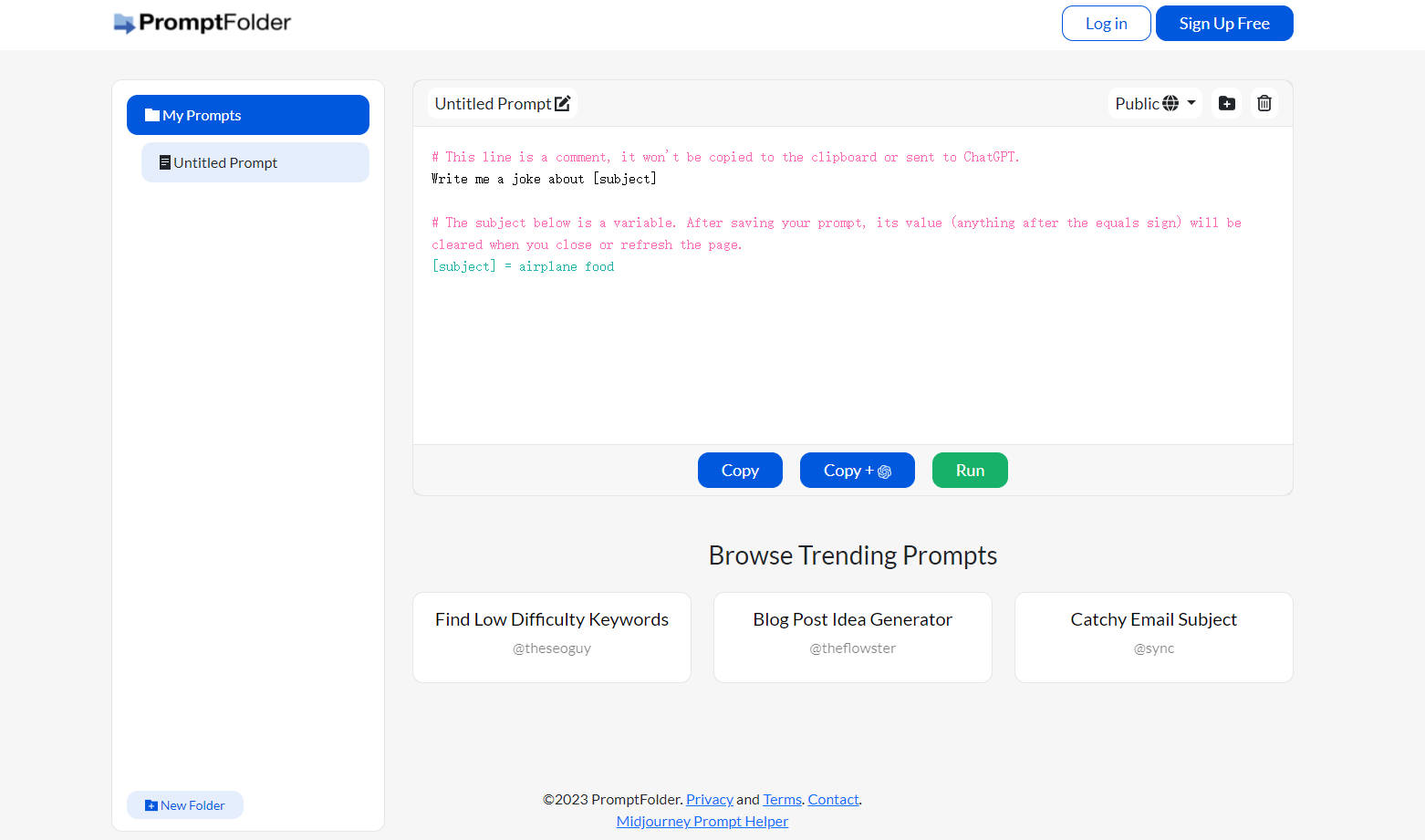 PromptFolder gallery image