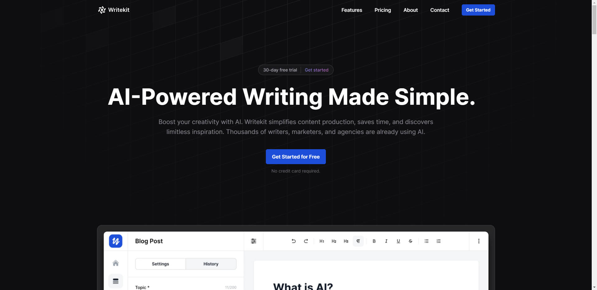 Writekit gallery image