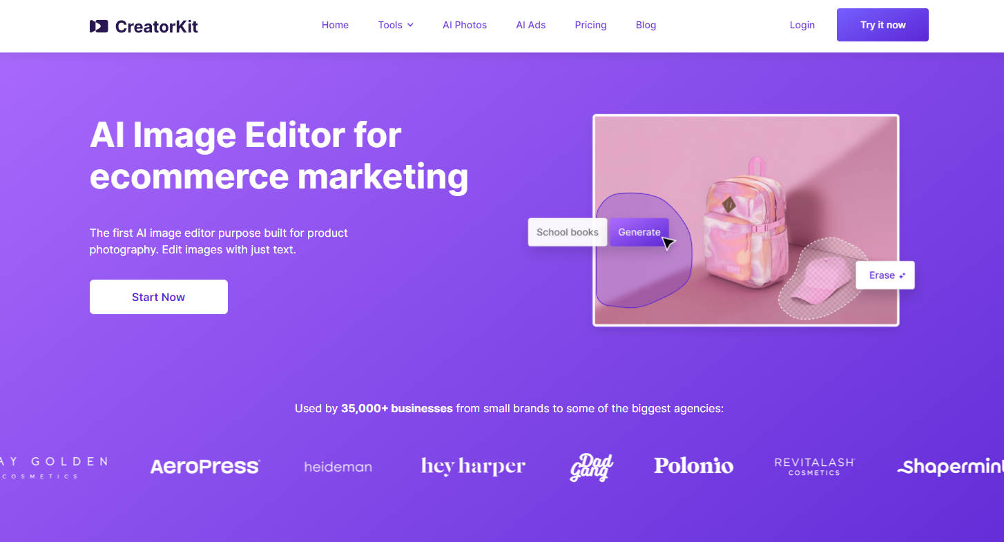 AI Image Editor for E-commerce gallery image