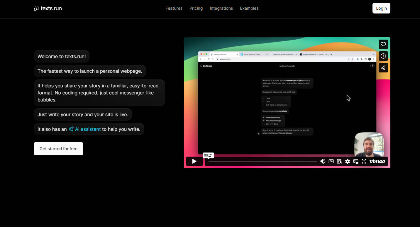 Texts.run gallery image
